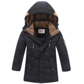 -30 Degree Children's Winter Jackets Duck Down Padded