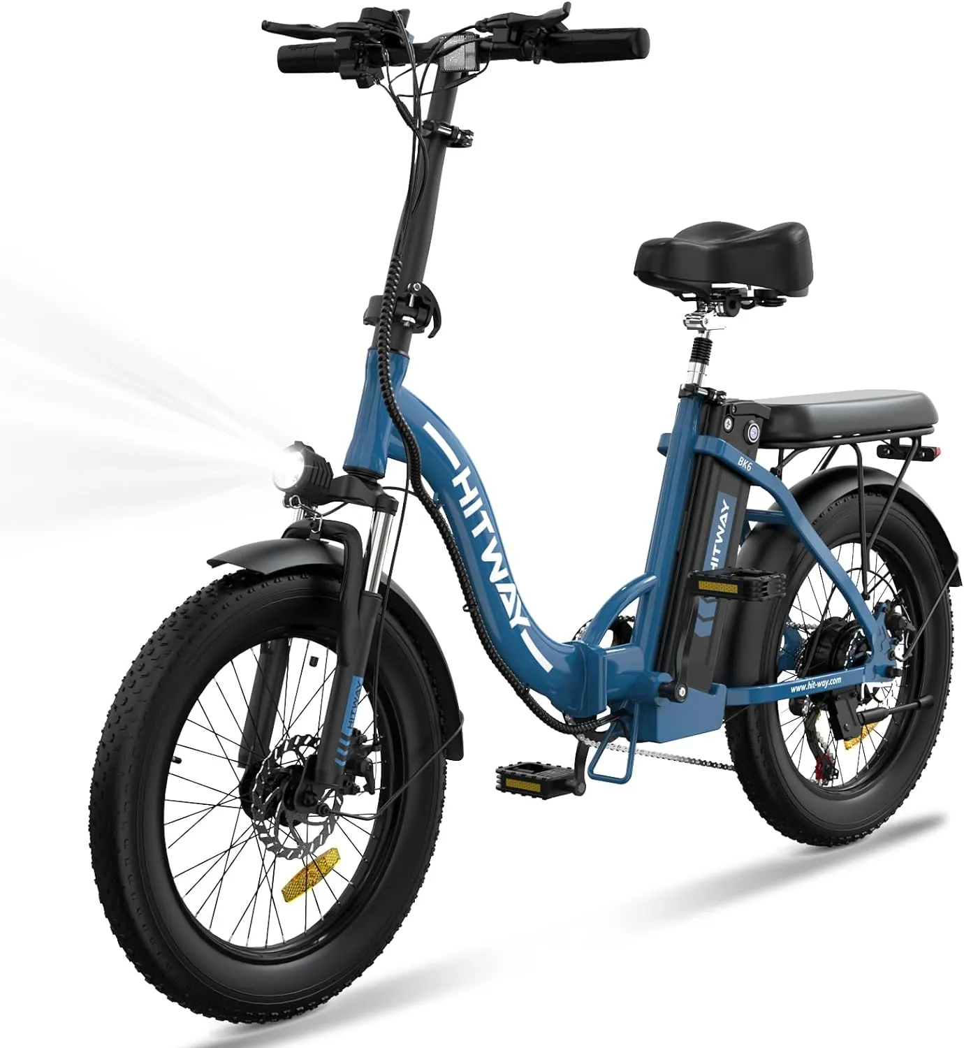 20" Fat Tire Electric Bike, 750W, 20MPH, Folding, 48V/14Ah Battery, All-Terrain