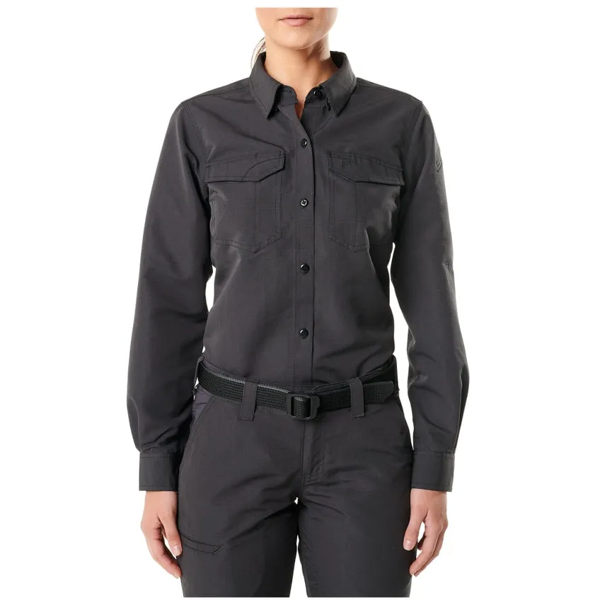 5.11 Womens Fast-Tac Long Sleeve Button Down Polo Shirt