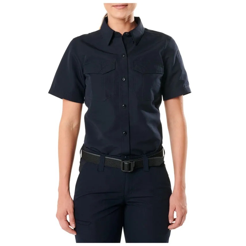 5.11 Womens Fast-Tac Short Sleeve Button Down Polo Shirt