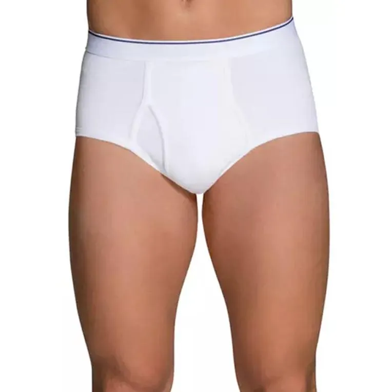 6-Pack: Men's Classic White Cotton Brief Underwear