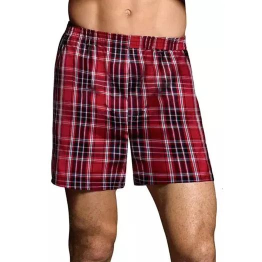 6-Pack: Men's Relaxed Fit Tartan Plaid Boxers