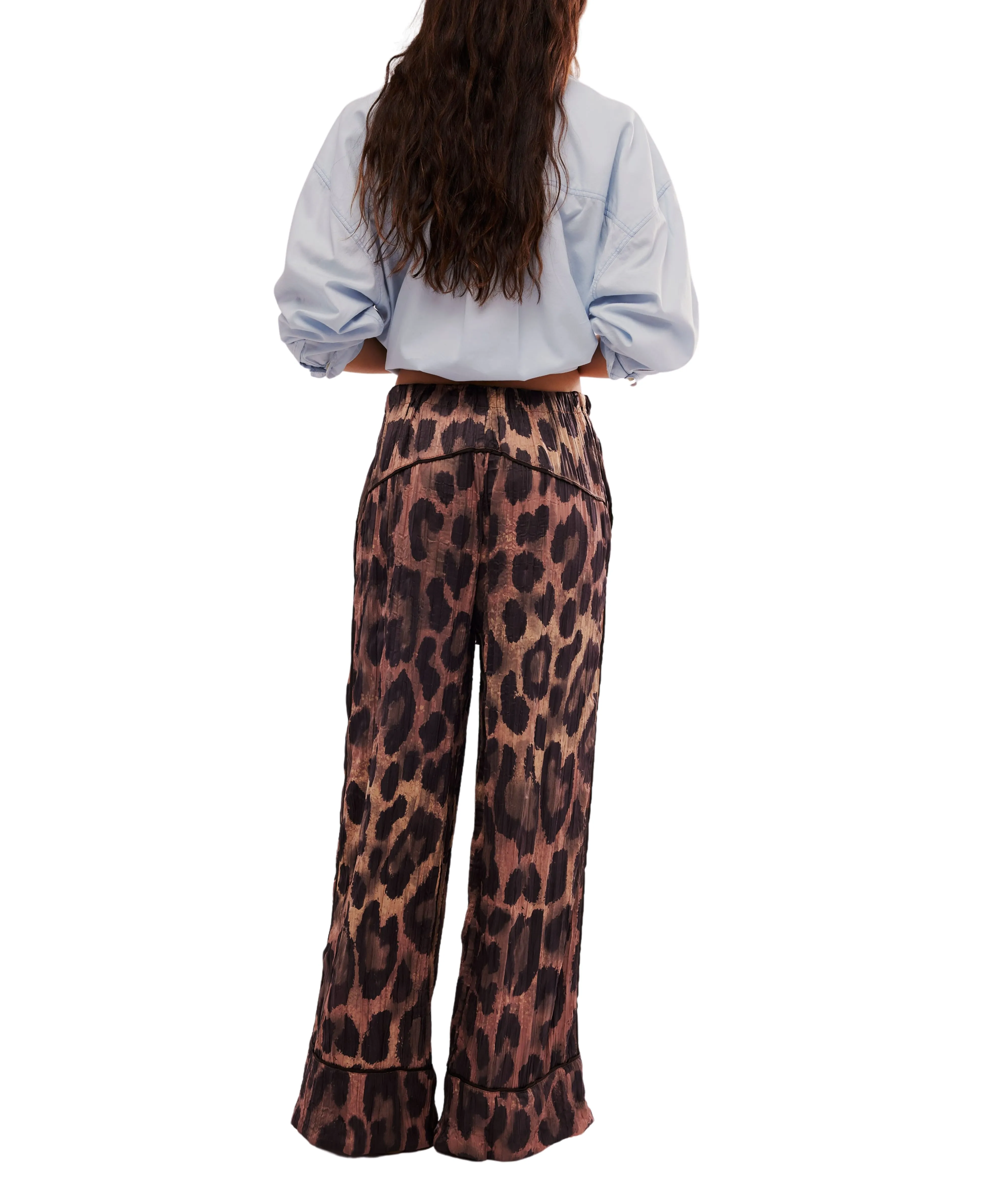 All Out Satin Leopard Pant