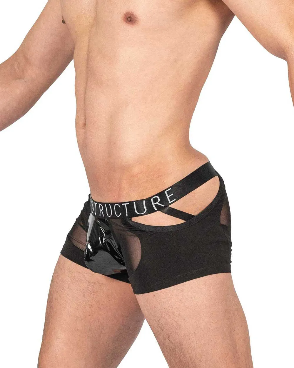 Alpha Low Waist Mesh Back Jockstrap Trunks