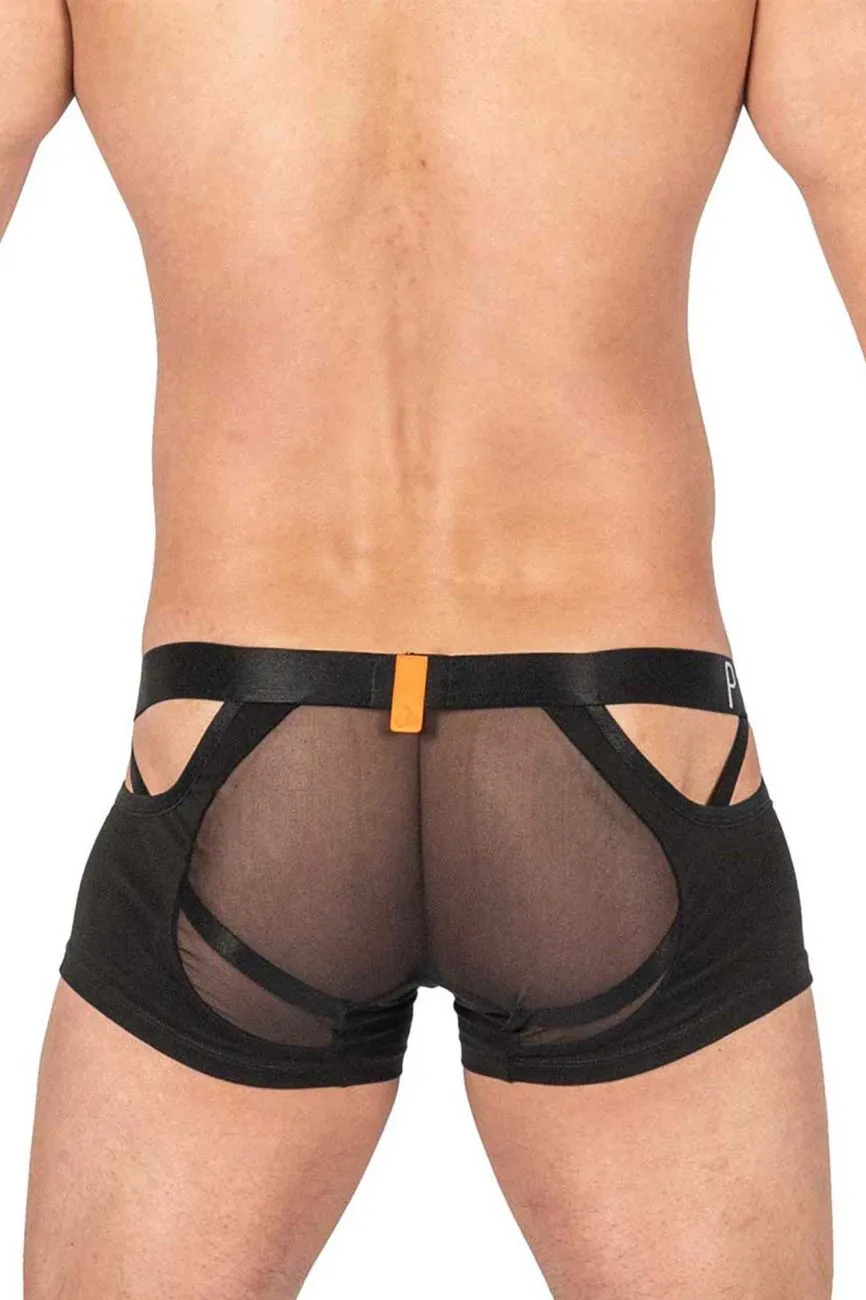 Alpha Low Waist Mesh Back Jockstrap Trunks