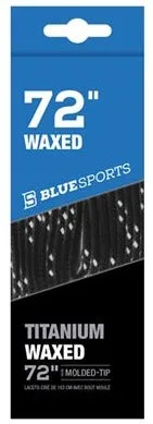 Blue Sports Waxed Laces