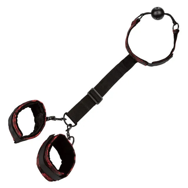 Calexotics Scandal® Breathable Ball Gag With Cuffs