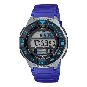 Casio Men's Sports Blue Resin Band Watch WS1100H-2A WS-1100H-2A