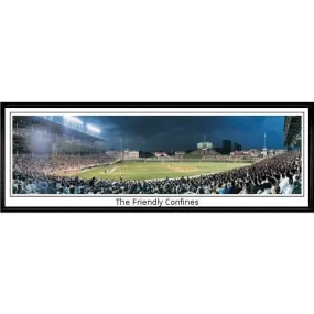 Chicago Cubs The Friendly Confines"  - 13.5"x39" Standard Black Frame"