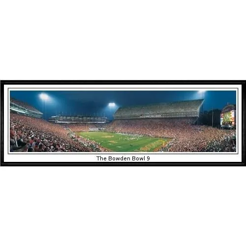 Clemson Tigers The Bowden Bowl 9"  - 13.5"x39" Standard Black Frame"