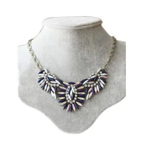 Colorful Rhinestone Chain Necklace