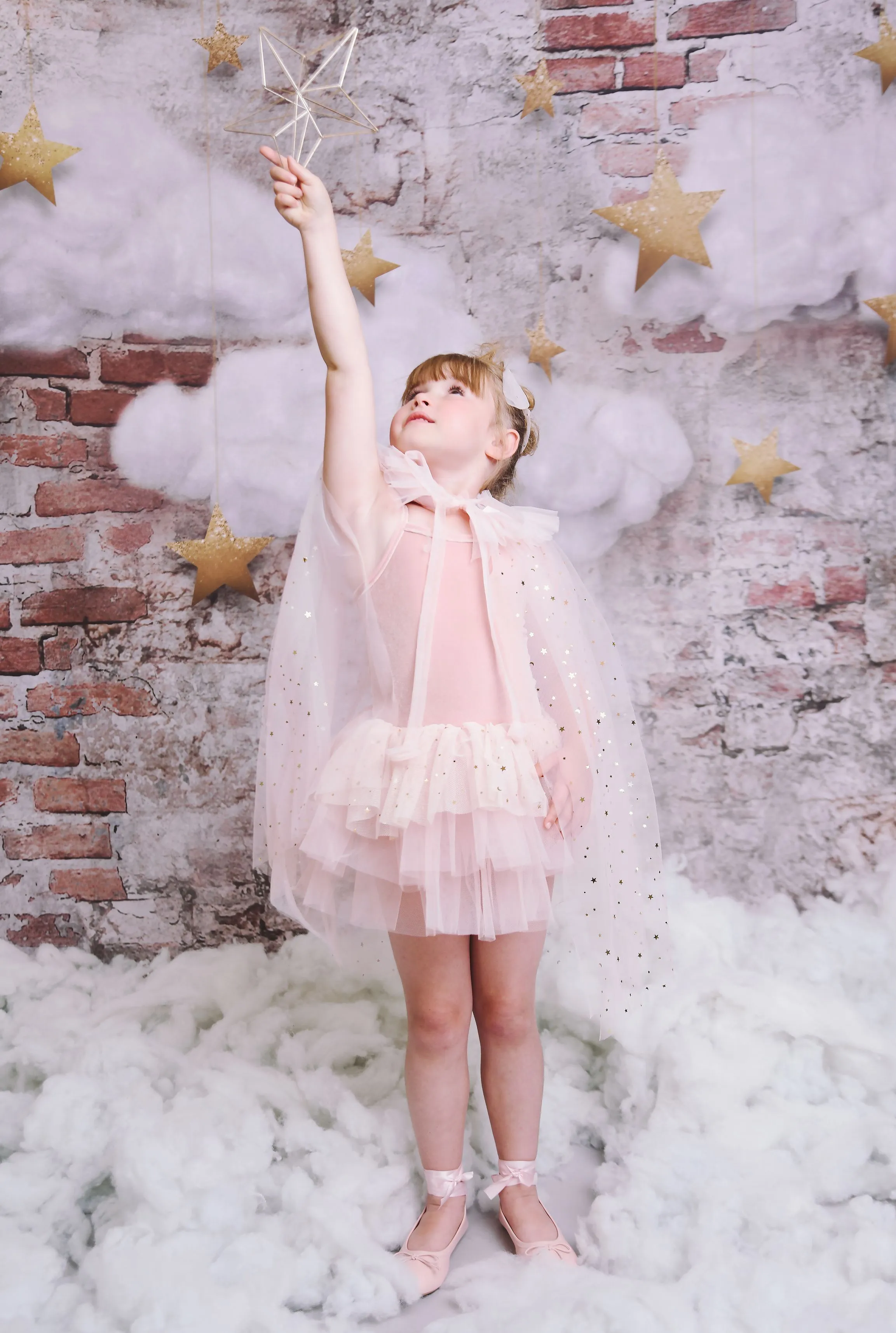 DOLLY® STARS & MOON ⭐️ 🌙 TULLE CAPE ballet pink