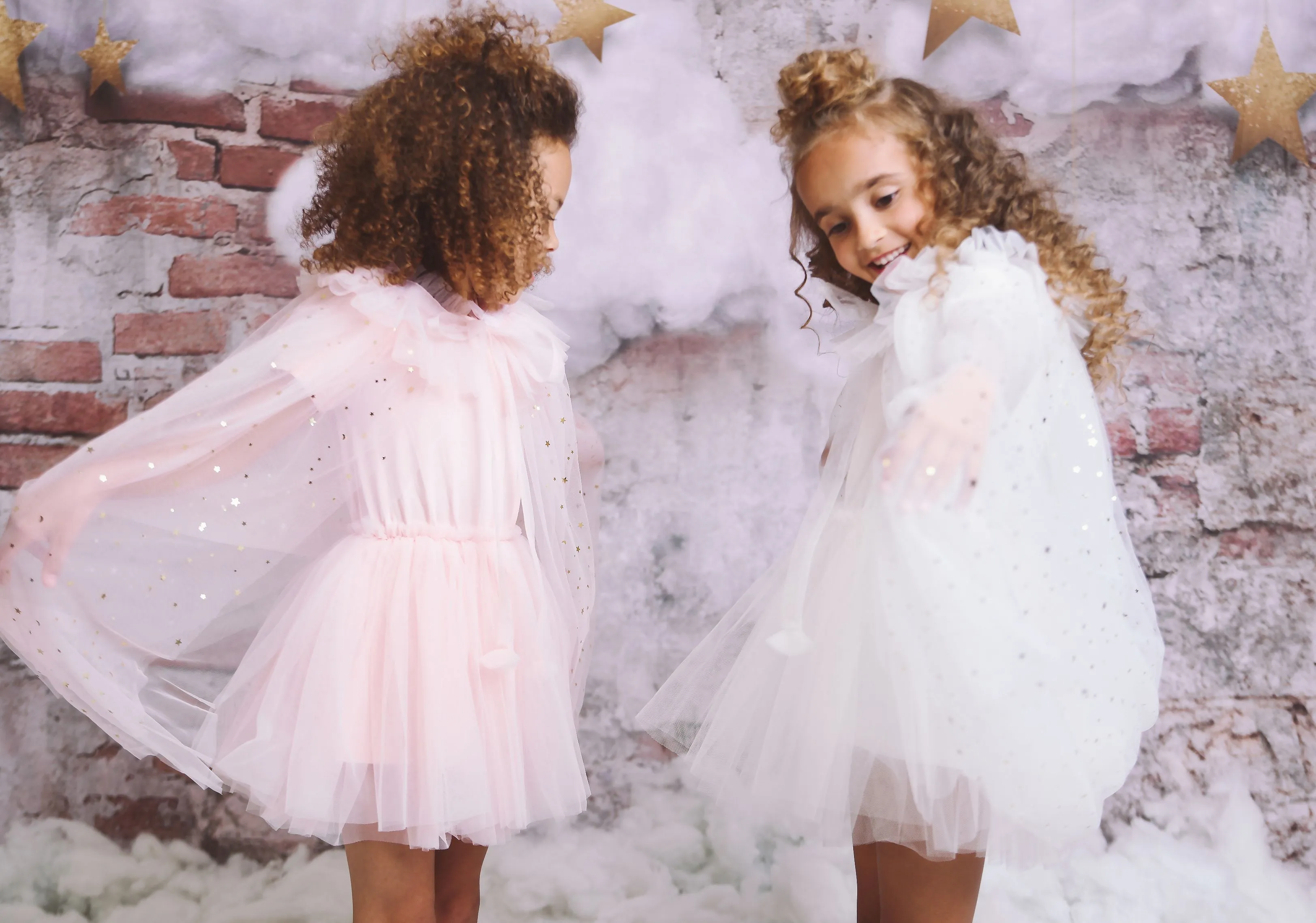 DOLLY® STARS & MOON ⭐️ 🌙 TULLE CAPE ballet pink