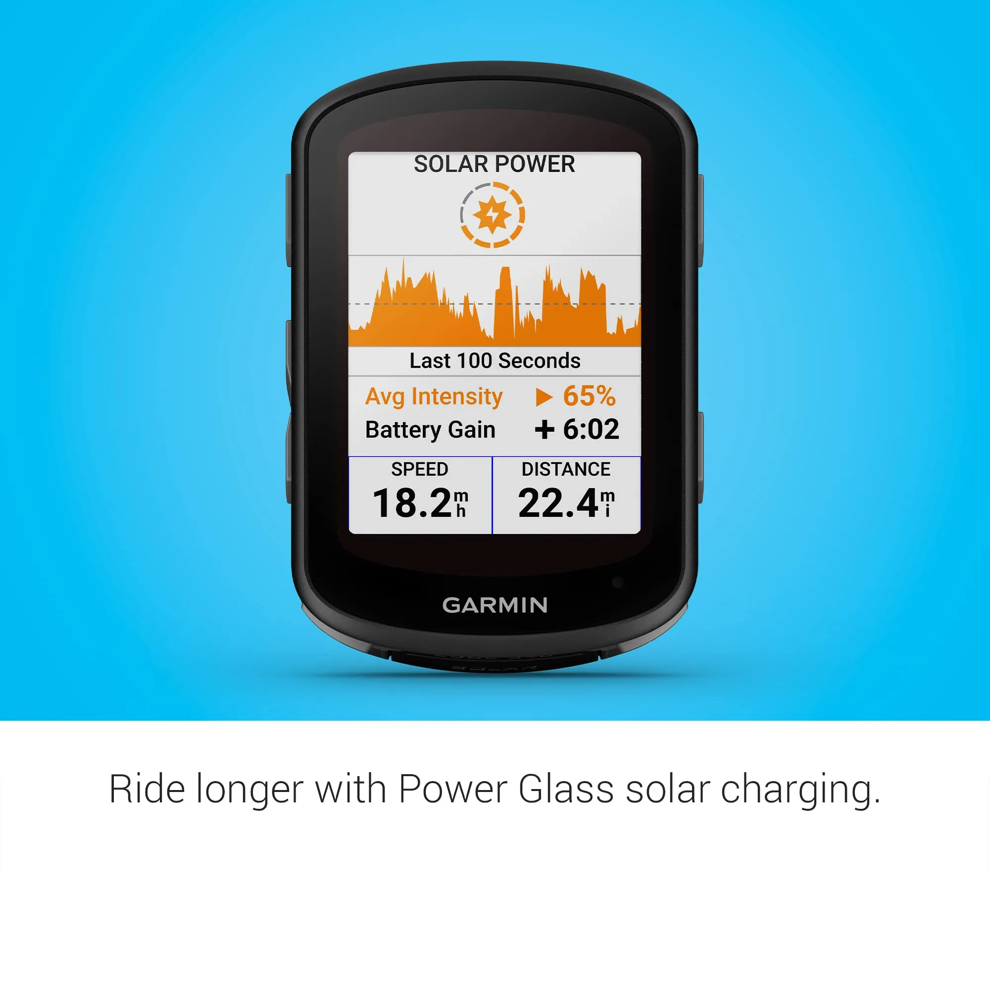 Garmin Edge 540 Solar, Solar-Charging GPS Cycling Computer with Button Controls, Targeted Adaptive Coaching, Advanced Navigation and More