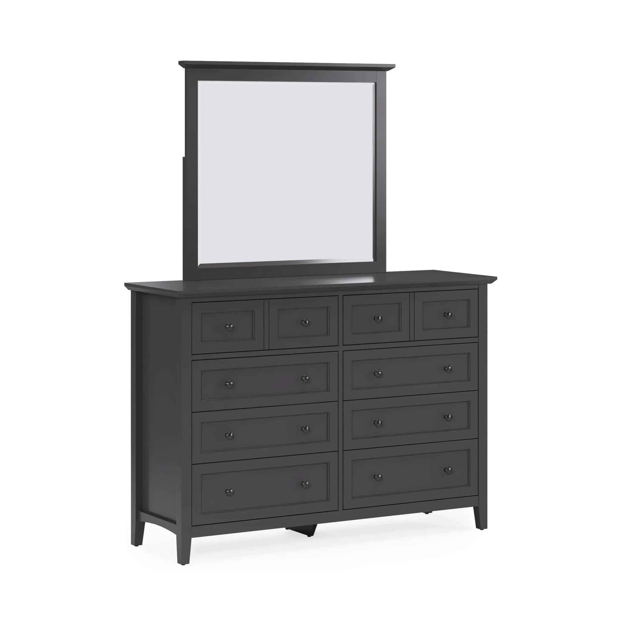 Grace Eight Drawer Dresser in Raven Black (2024)