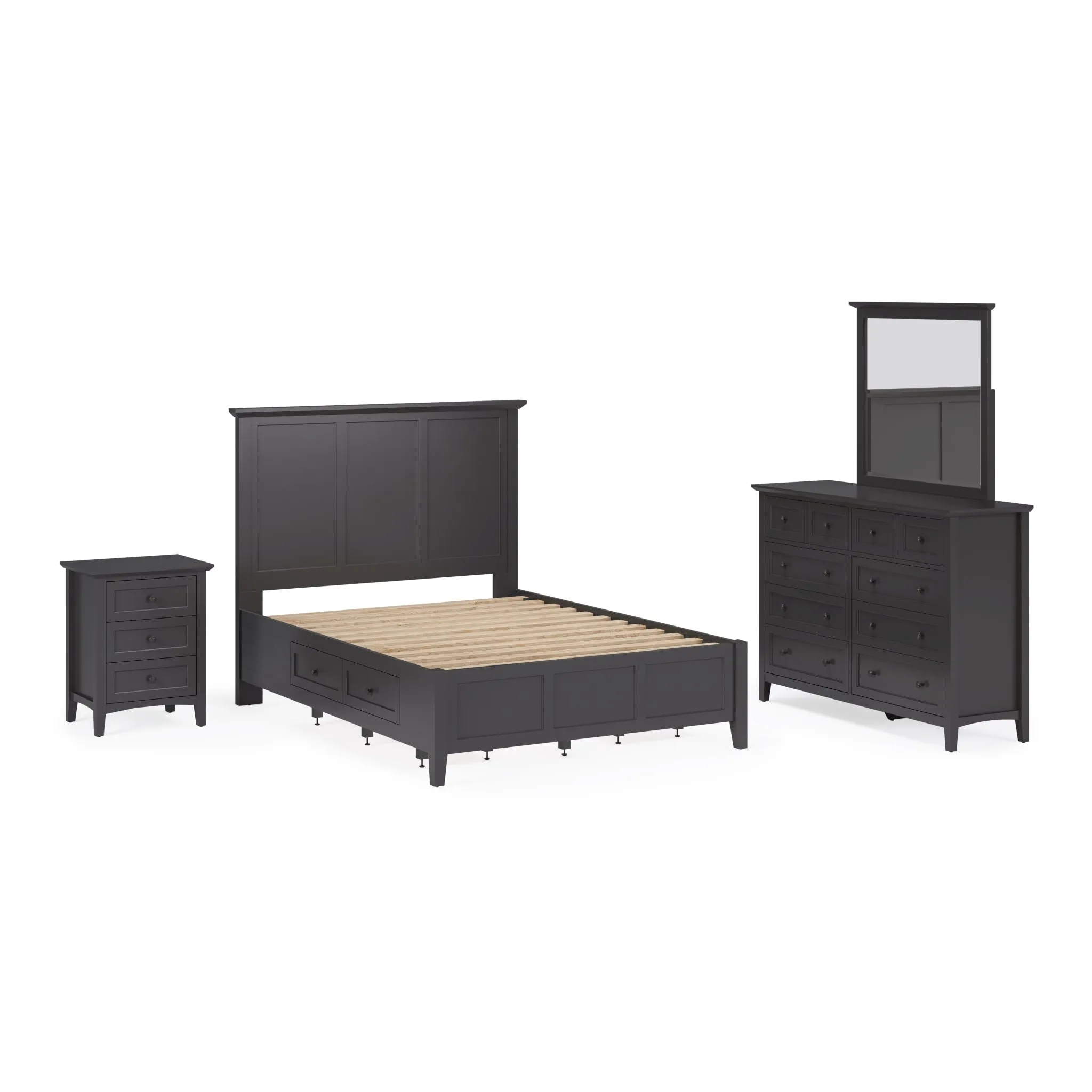 Grace Eight Drawer Dresser in Raven Black (2024)