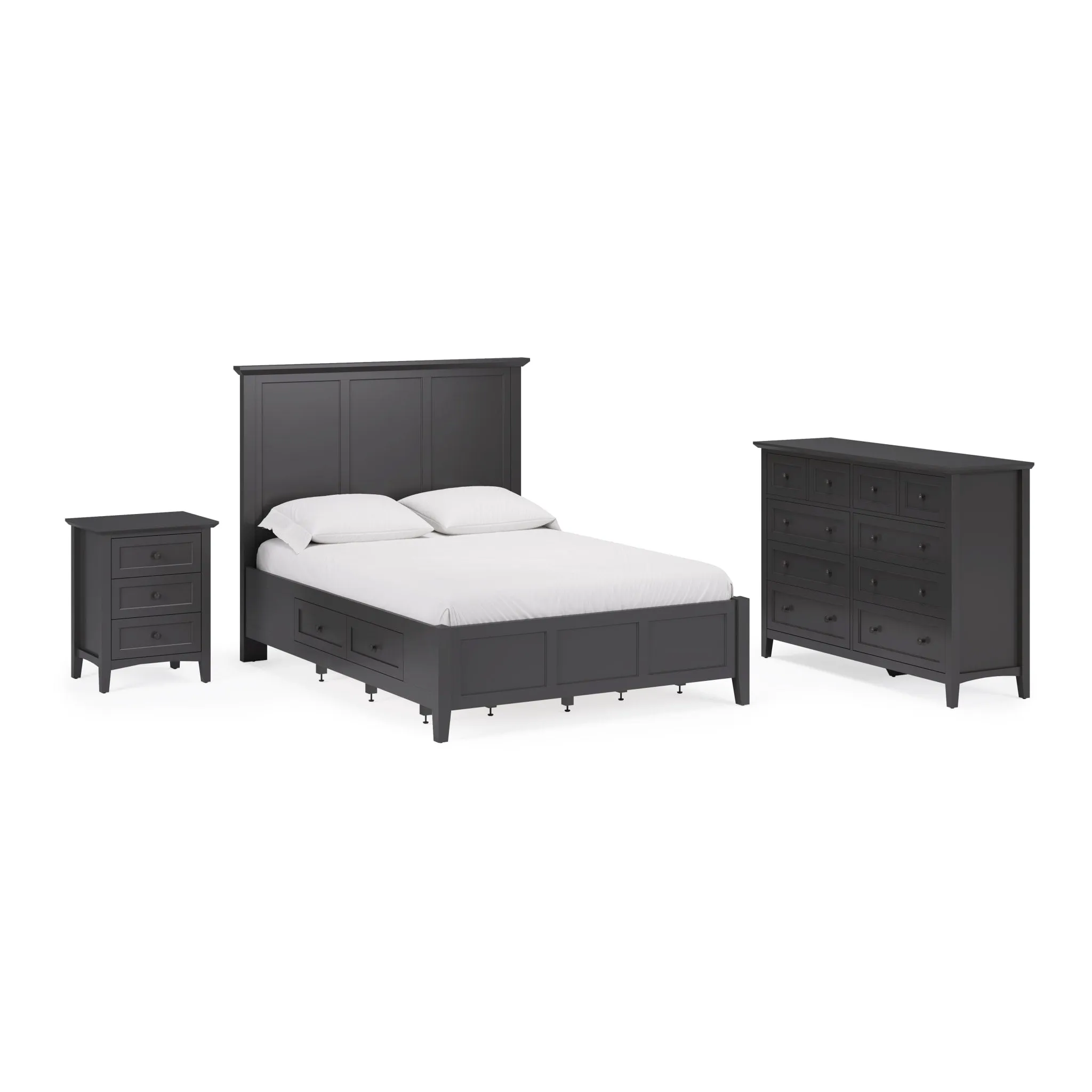 Grace Eight Drawer Dresser in Raven Black (2024)