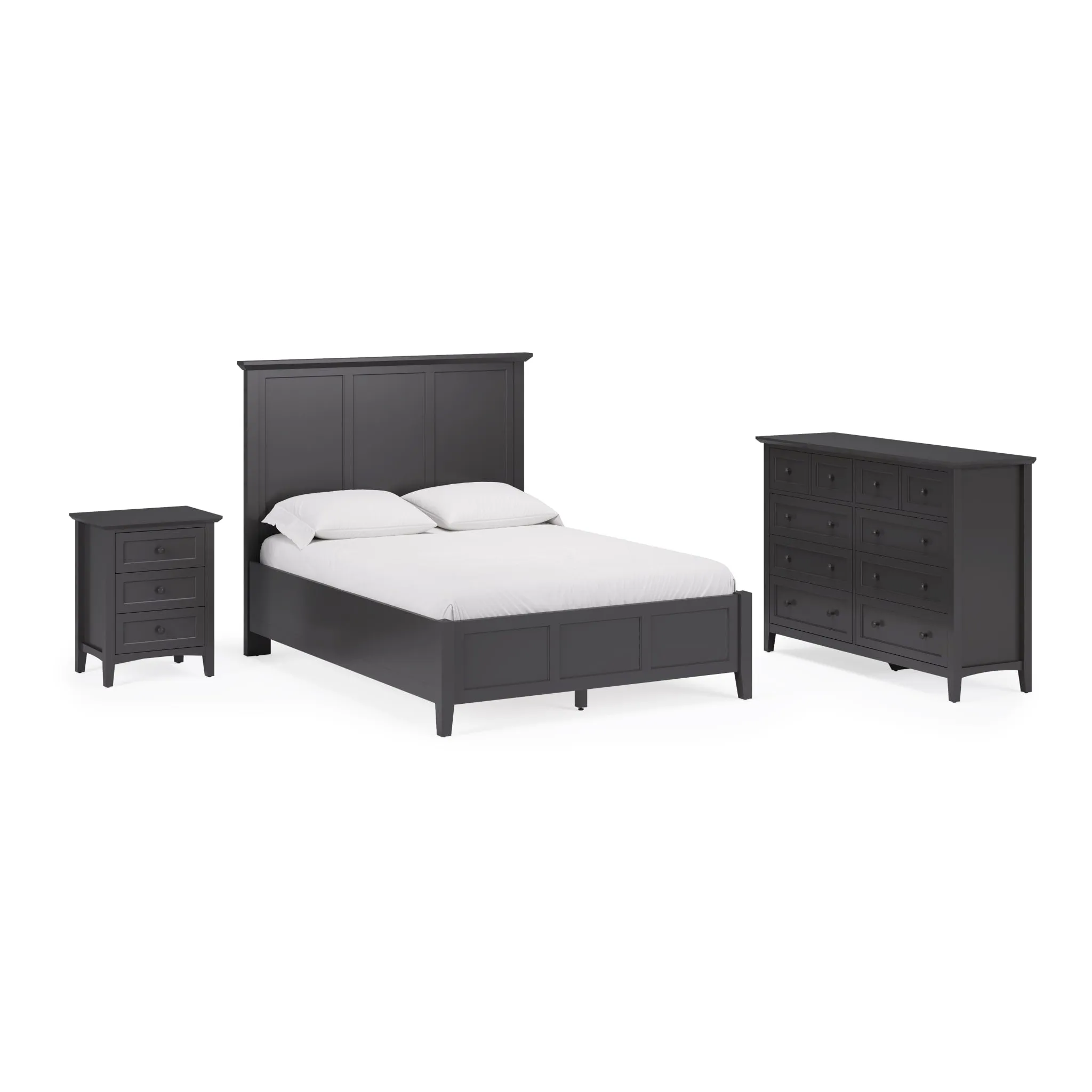 Grace Eight Drawer Dresser in Raven Black (2024)