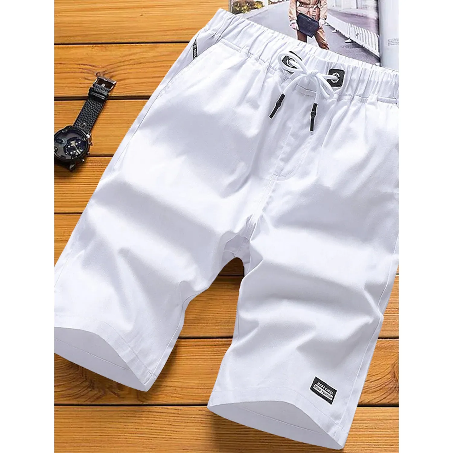 Men's Drawstring Knee Sweatpants