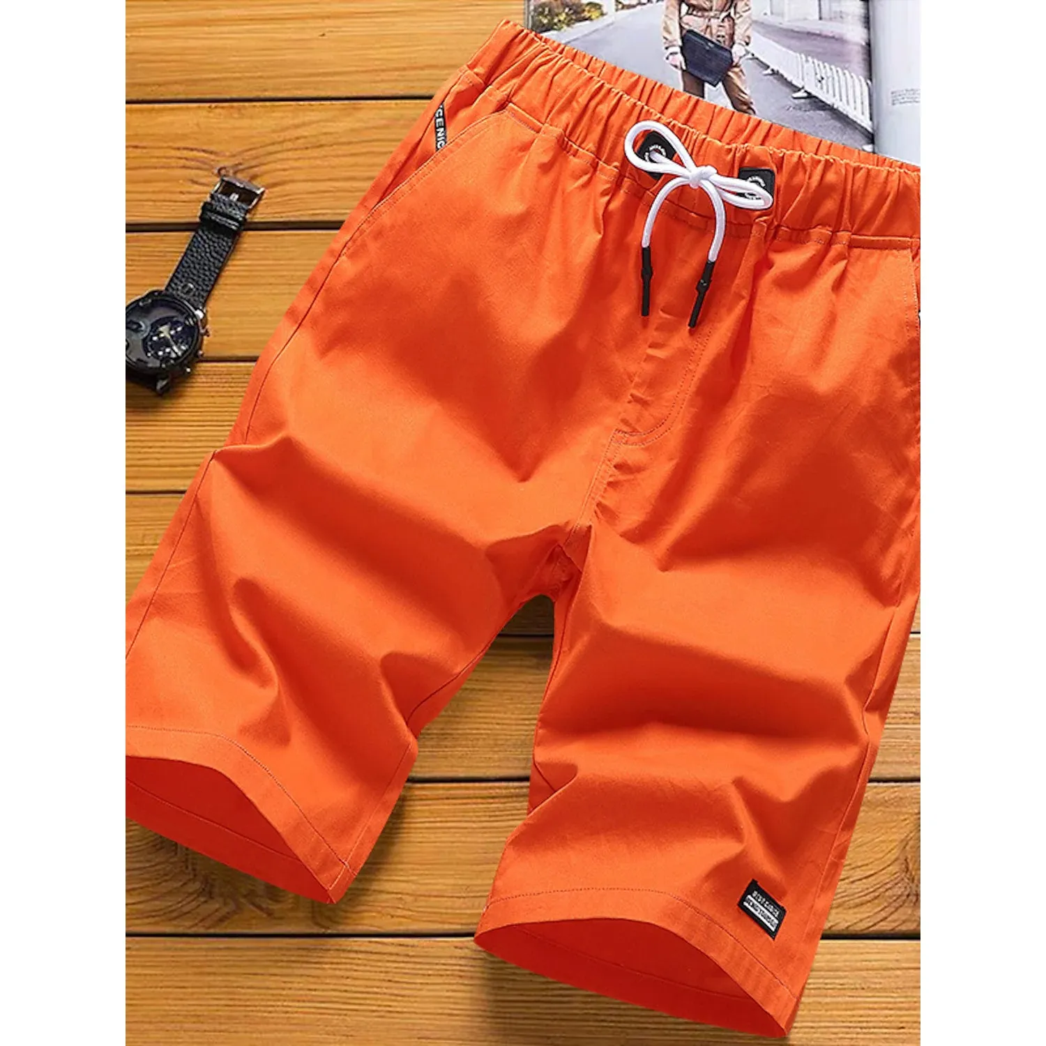 Men's Drawstring Knee Sweatpants