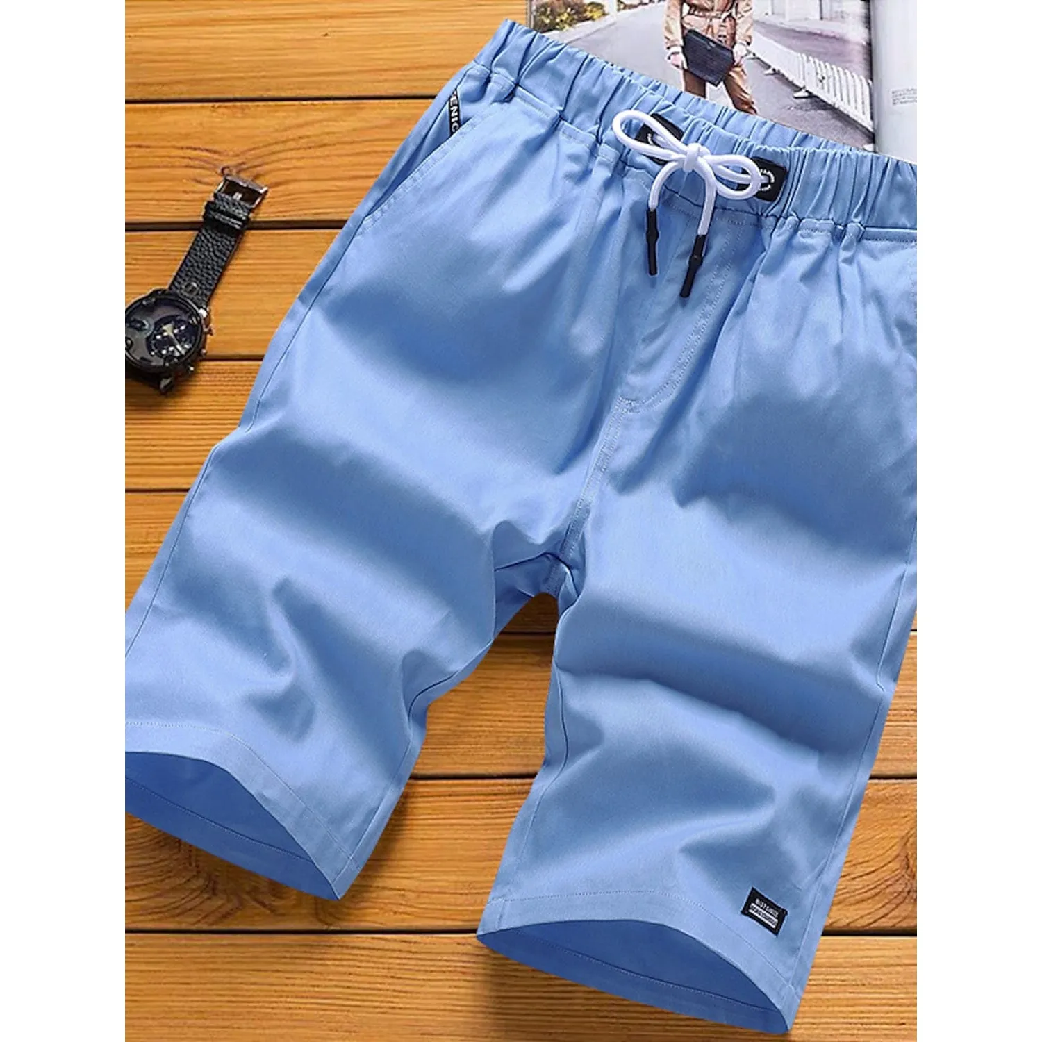 Men's Drawstring Knee Sweatpants