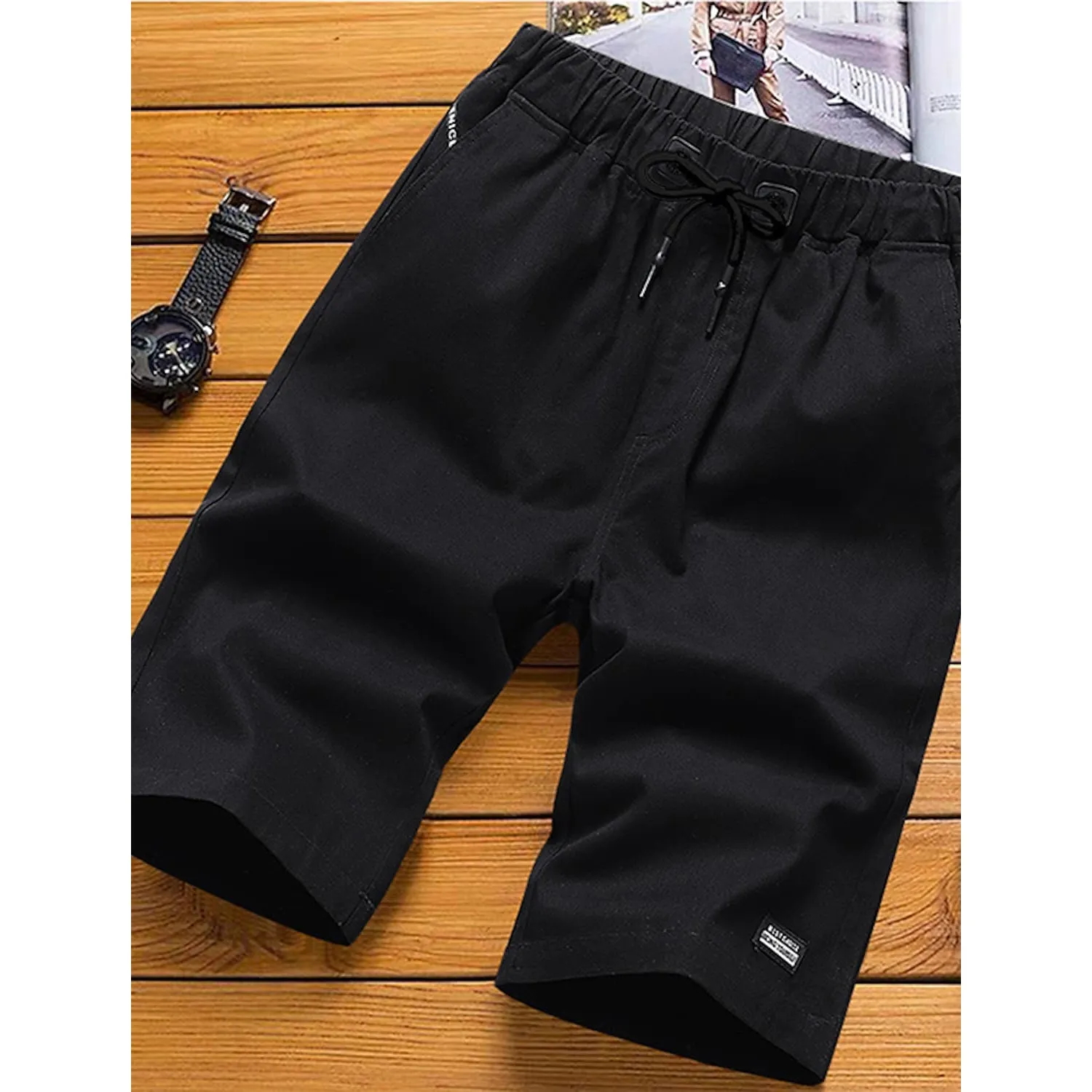 Men's Drawstring Knee Sweatpants