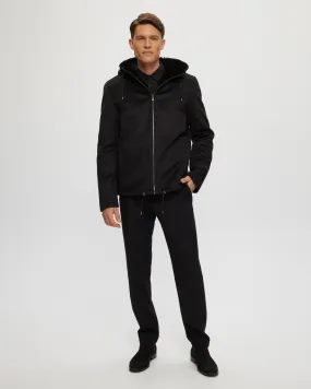 Men's Fabric Parka with Select Shearling Lamb Lining