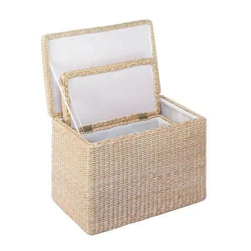 Natural Rush Nesting Storage Trunks