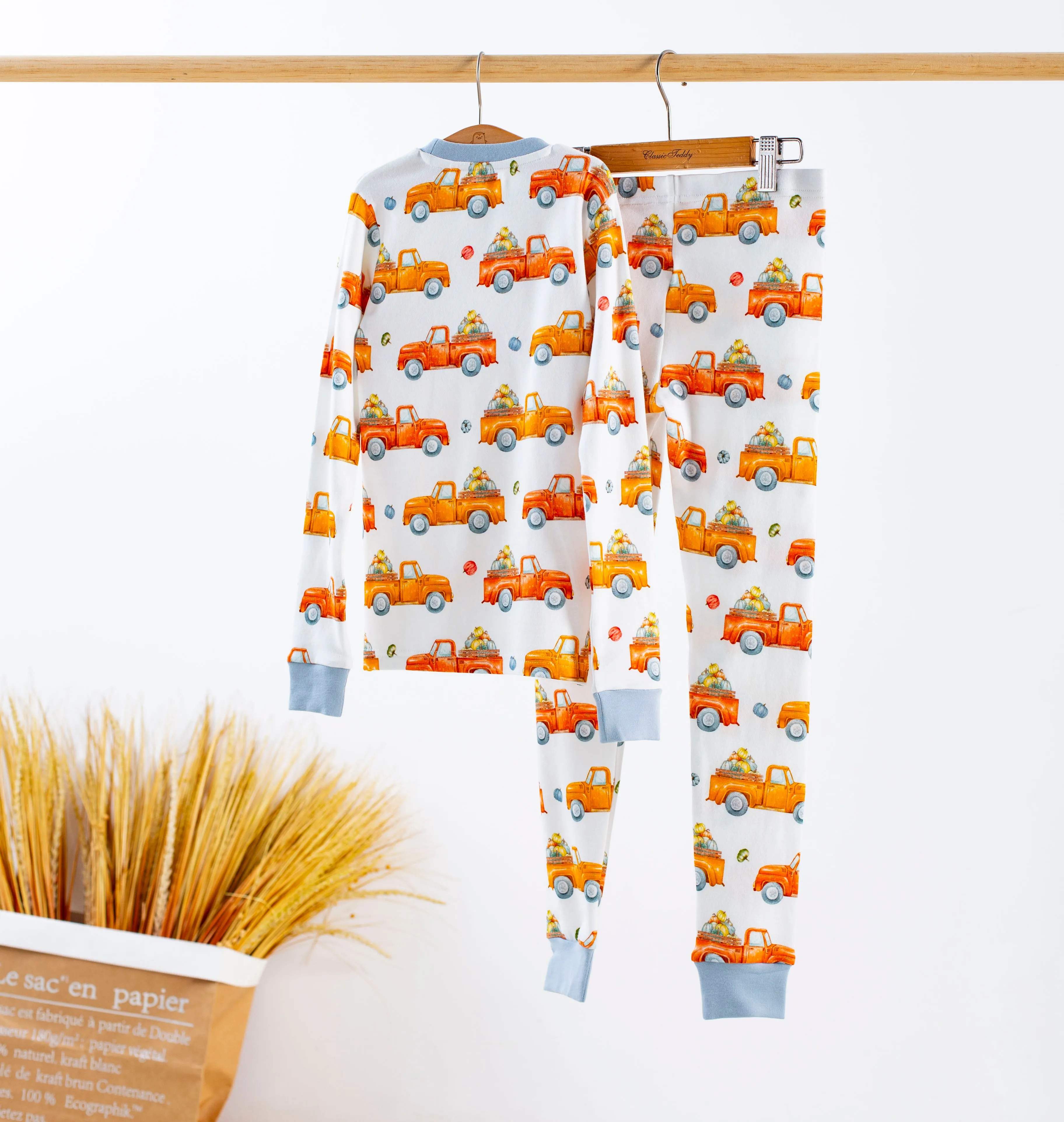 Nola Tawk Long Sleeve Organic Cotton PJ Set - Happy Harvest