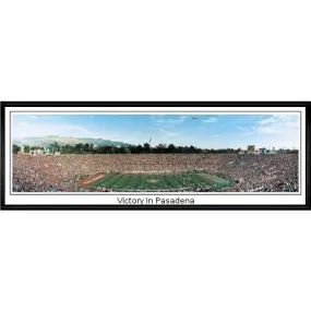 Oklahoma Sooners Victory In Pasadena"  - 13.5"x39" Standard Black Frame"