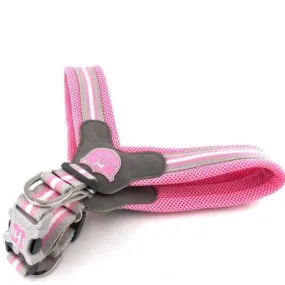 Pink Stripe Dog Harness