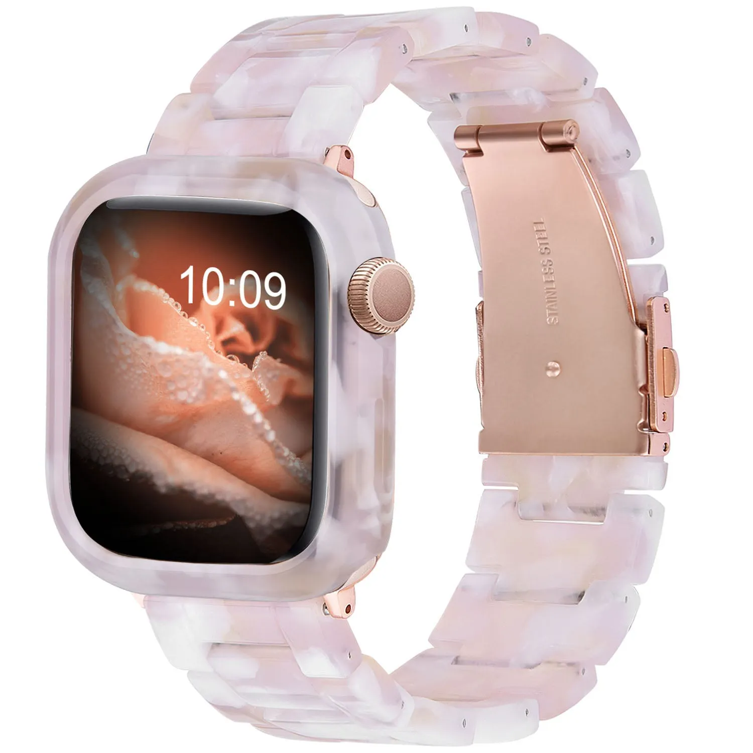 Resin Band with Bumper Case for Apple Watch