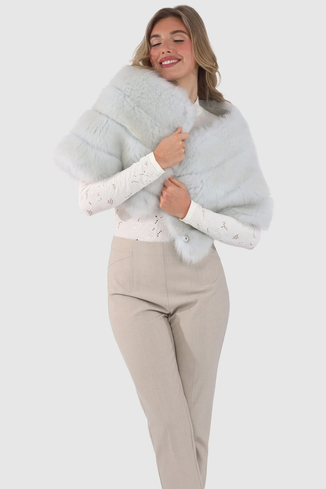 Reversible Merinillo Shearling Lamb Cape