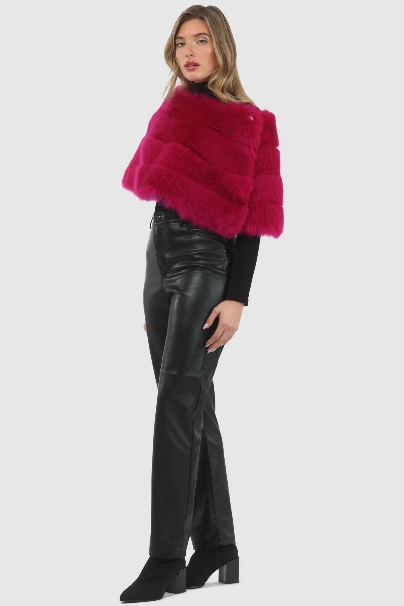 Reversible Merinillo Shearling Lamb Cape