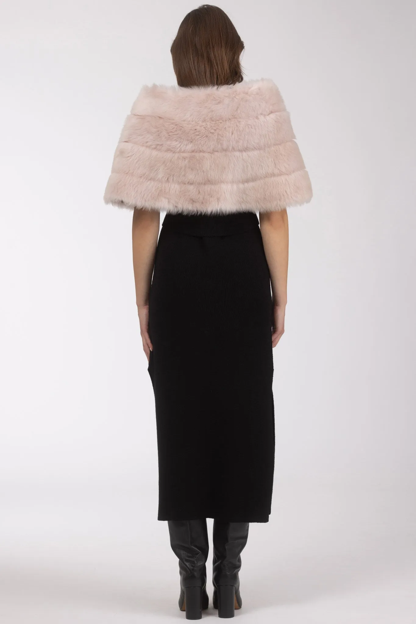 Reversible Merinillo Shearling Lamb Cape