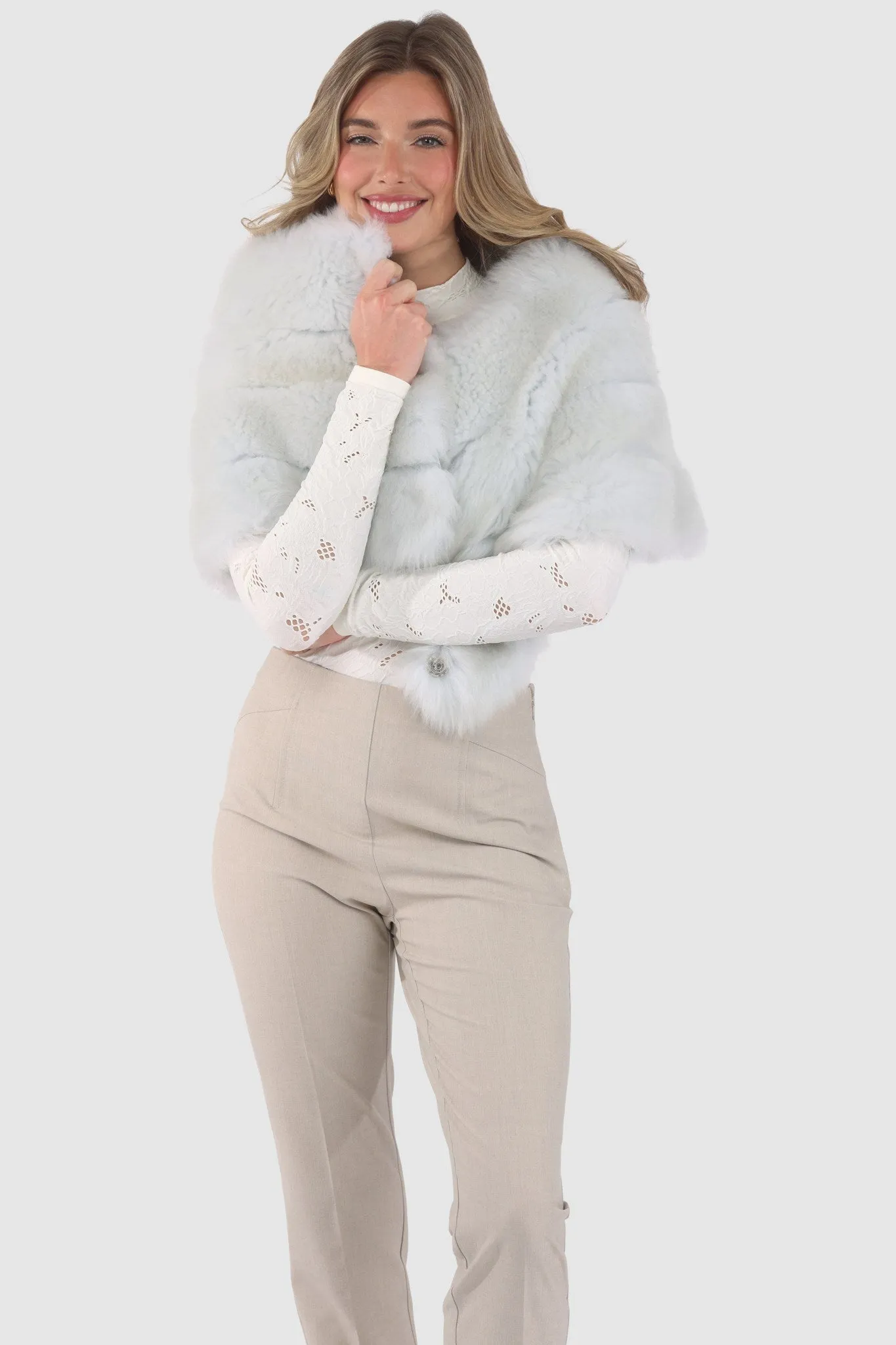 Reversible Merinillo Shearling Lamb Cape