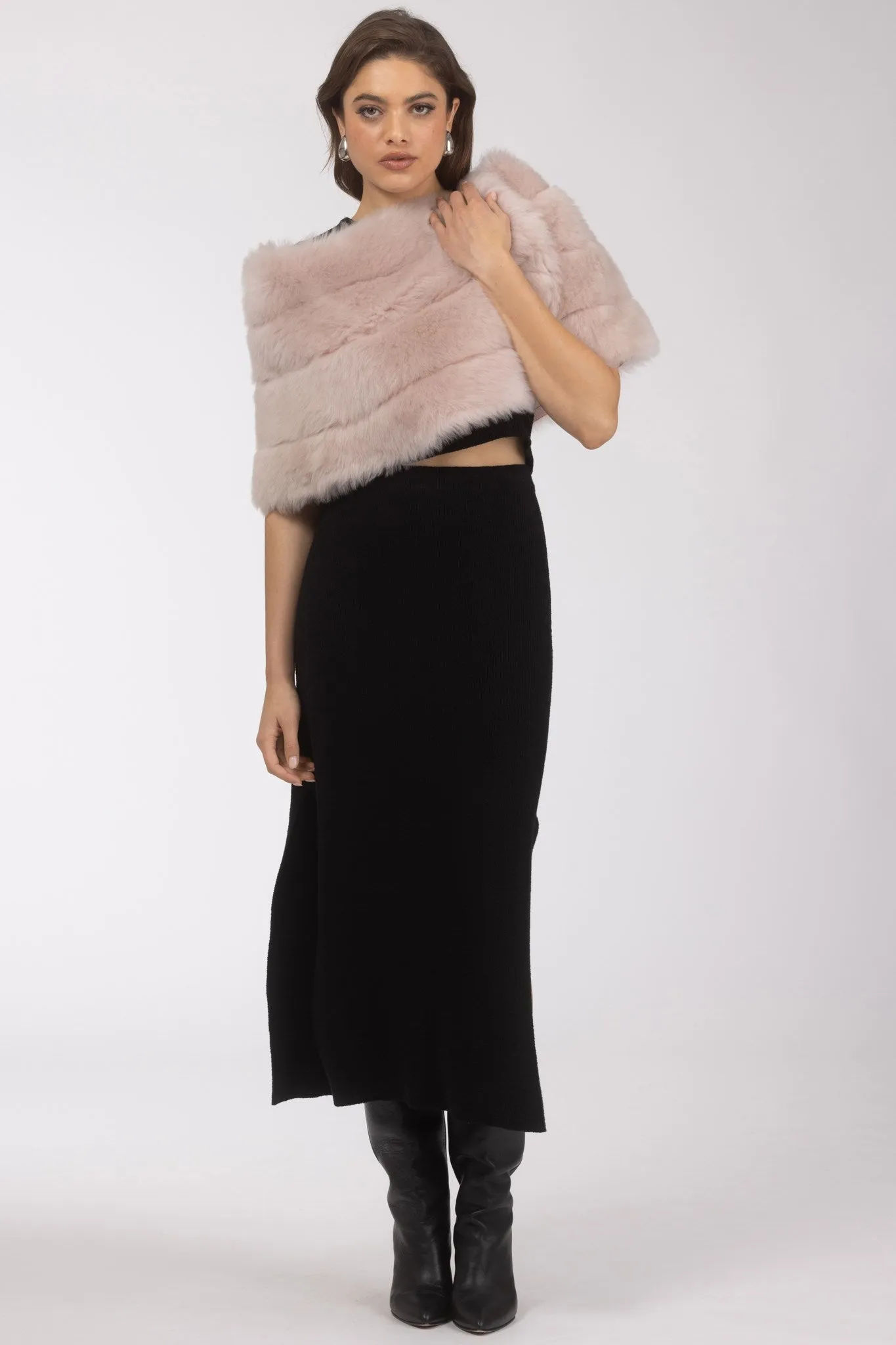 Reversible Merinillo Shearling Lamb Cape