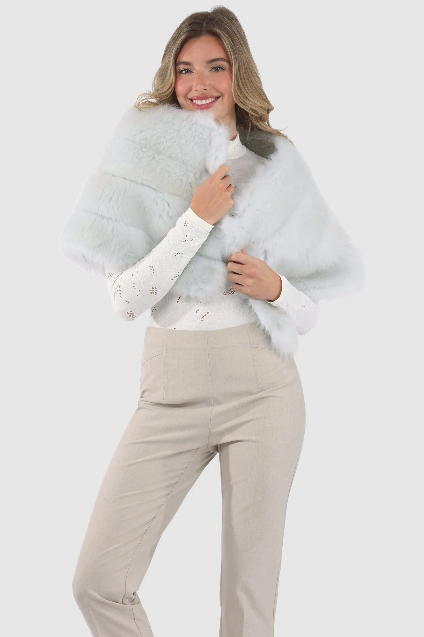 Reversible Merinillo Shearling Lamb Cape