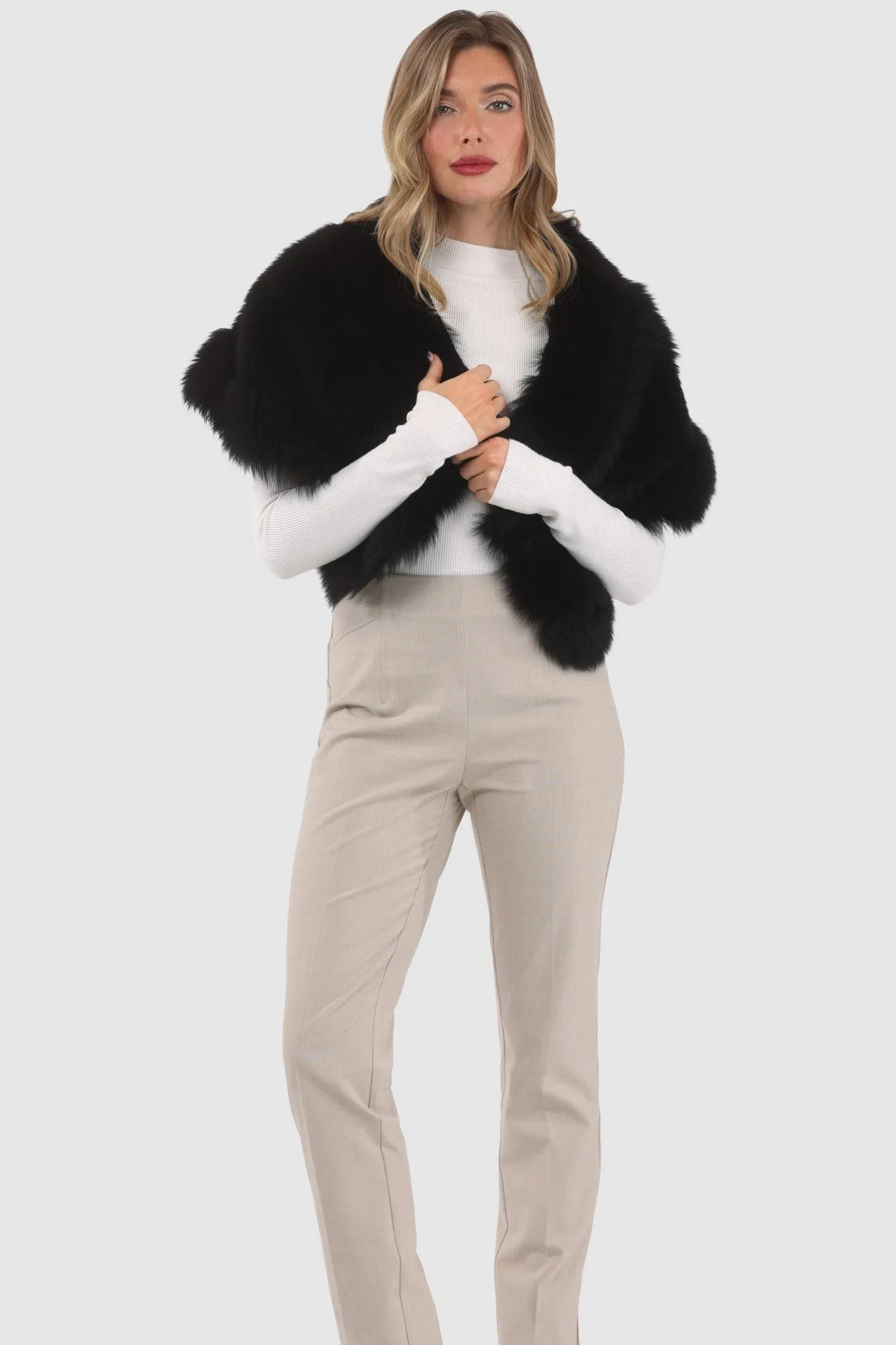 Reversible Merinillo Shearling Lamb Cape