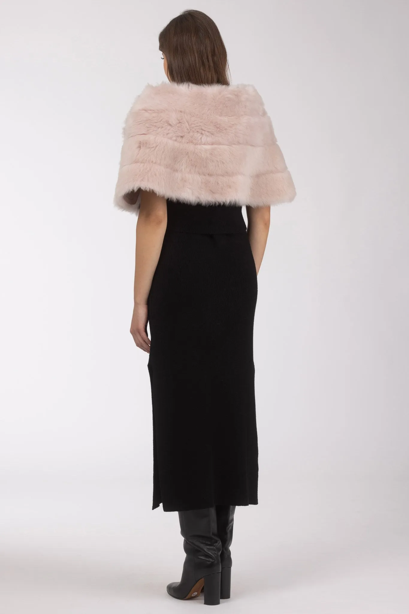 Reversible Merinillo Shearling Lamb Cape