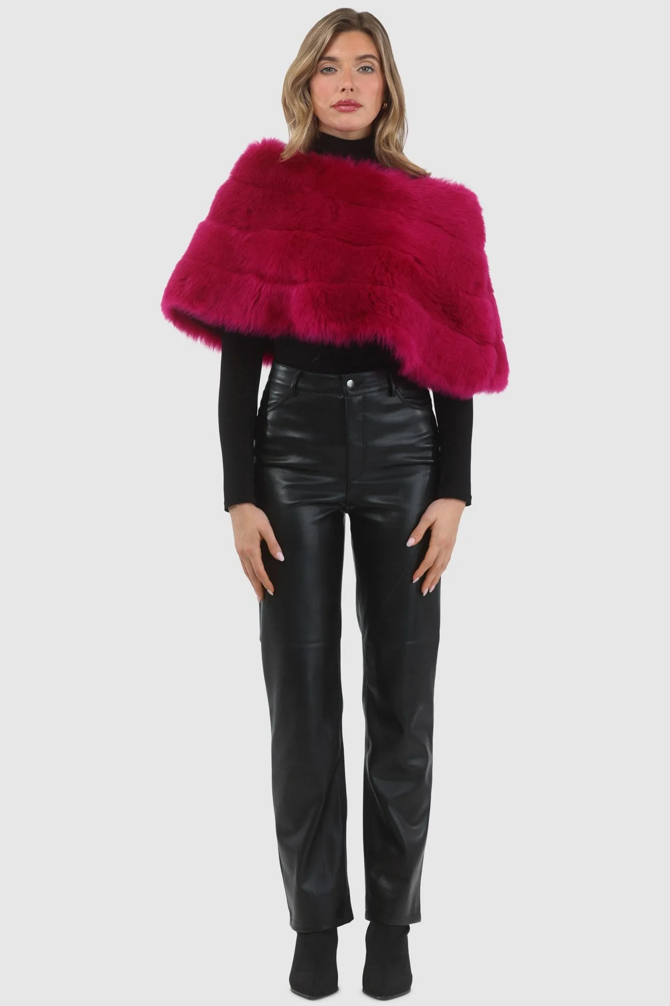 Reversible Merinillo Shearling Lamb Cape