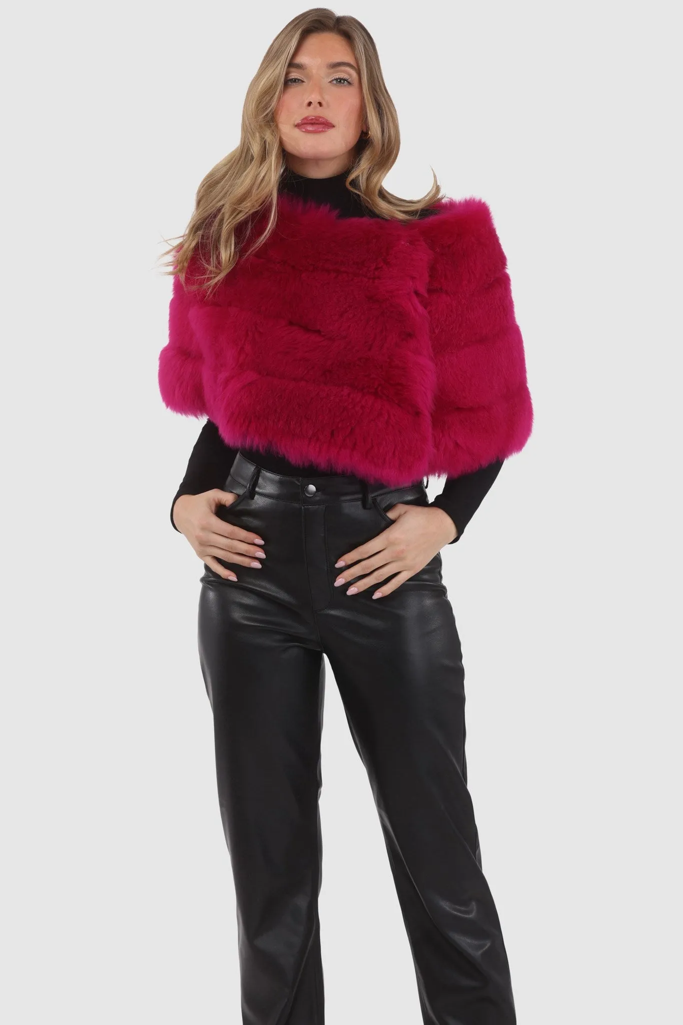 Reversible Merinillo Shearling Lamb Cape