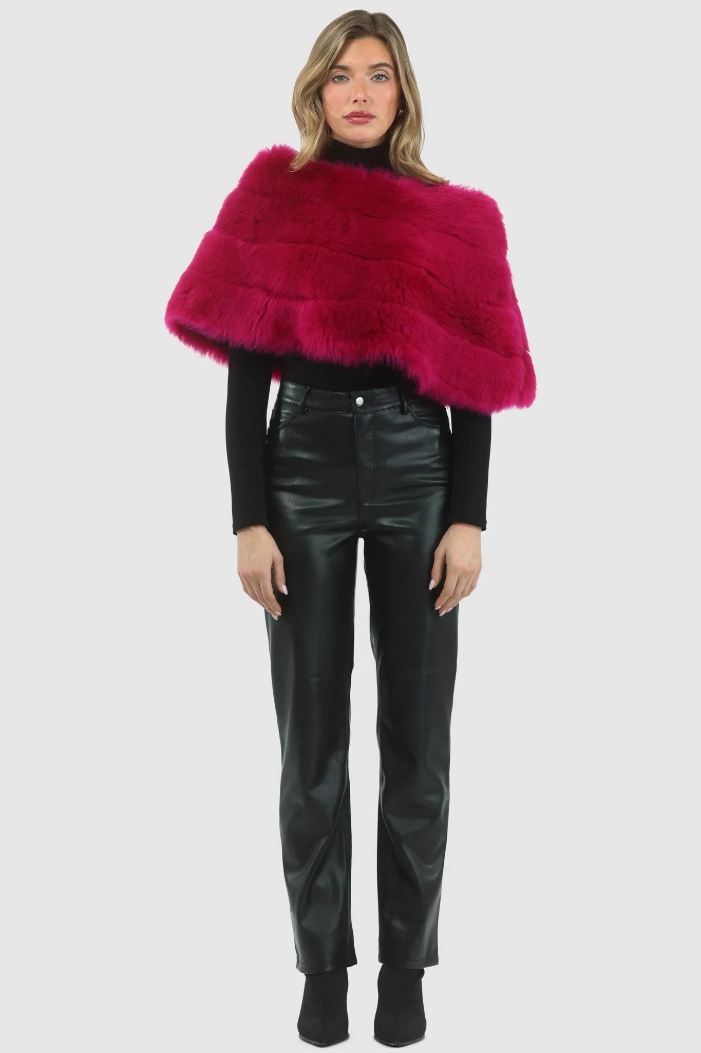 Reversible Merinillo Shearling Lamb Cape