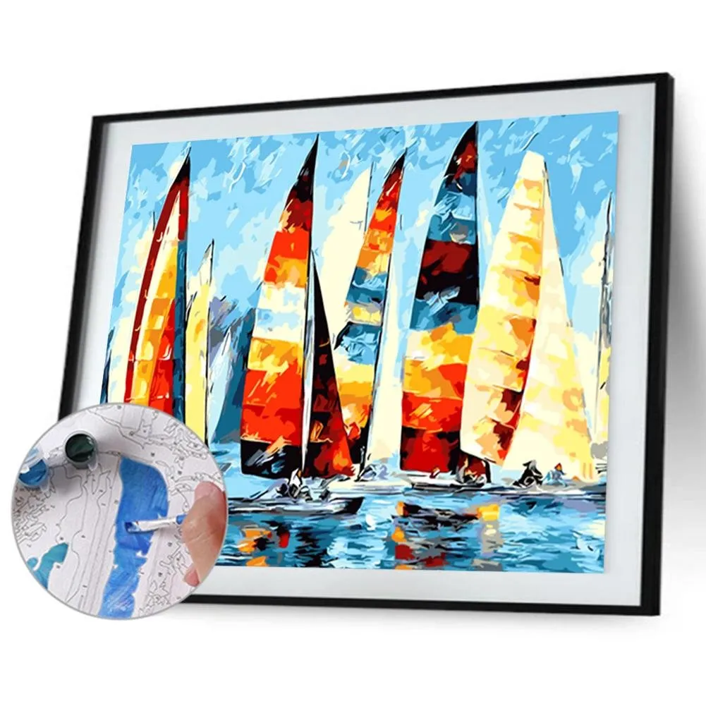 Sailing Boat - Paint by Numbers 40x50cm