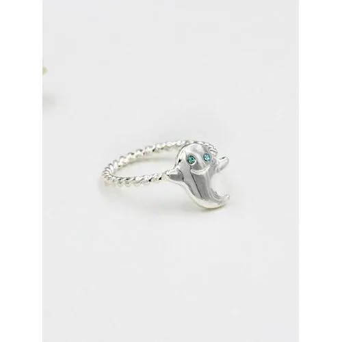 Silver Ghost Shape 2 Pack Rings