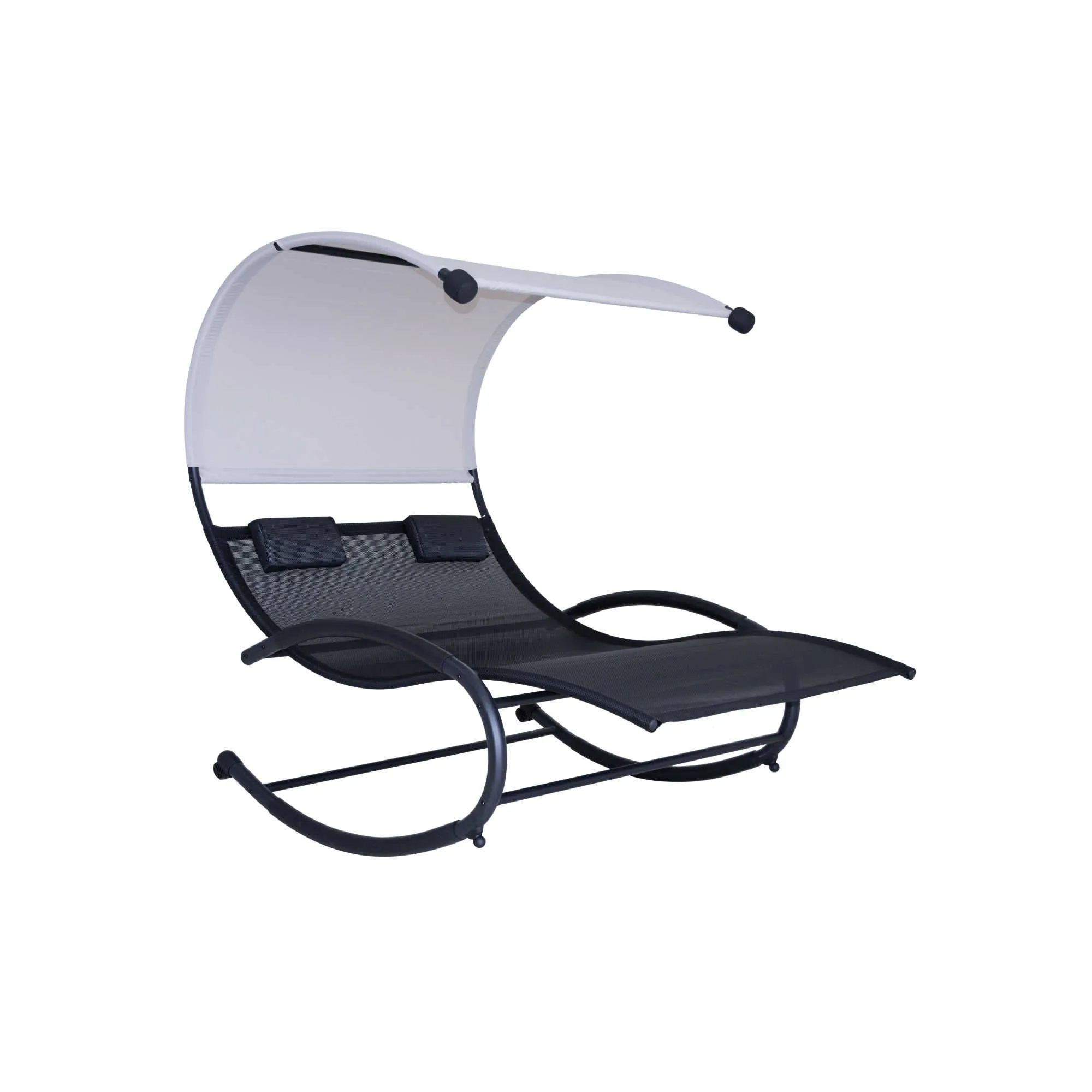 Ultra Comfortable Cool Mesh Dual Rocker With Canopy