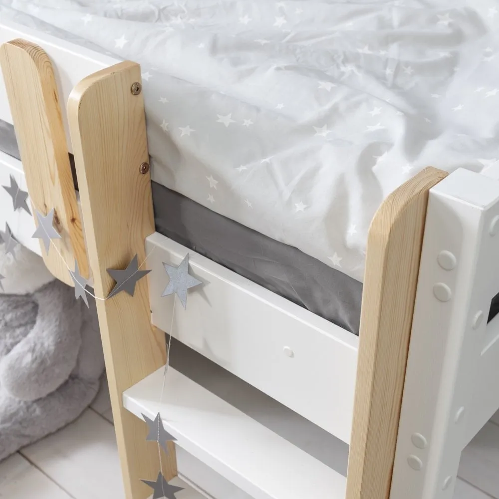 Una Sleepstation with Chest of Drawers, Cabinet & Desk in Classic White