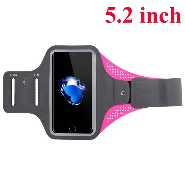 Waterproof Sports Armband Phone Case For iPhone 6 7 8 X For Samsung For Huawei Universal Sport Phone Case Arm Band Running