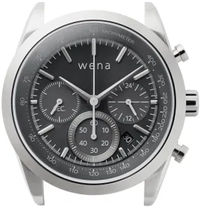 Wena By Sony Watch Head Solar Chronograph Silver