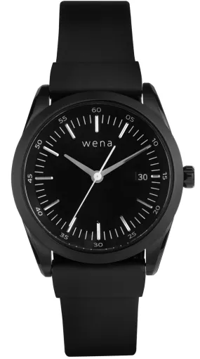 Wena Watch Wrist Active With Black Solar Three Hands Face